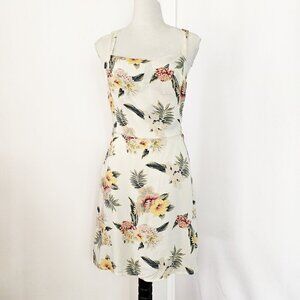 Holister Cream and Floral Skater Dress
